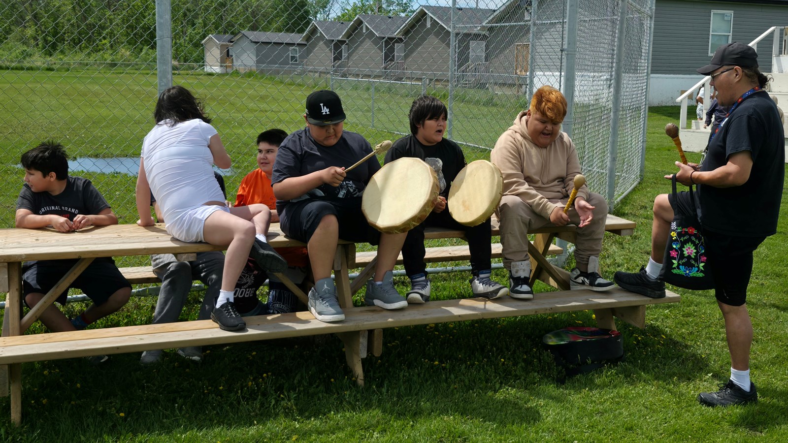 Hand Drumming During Lunch