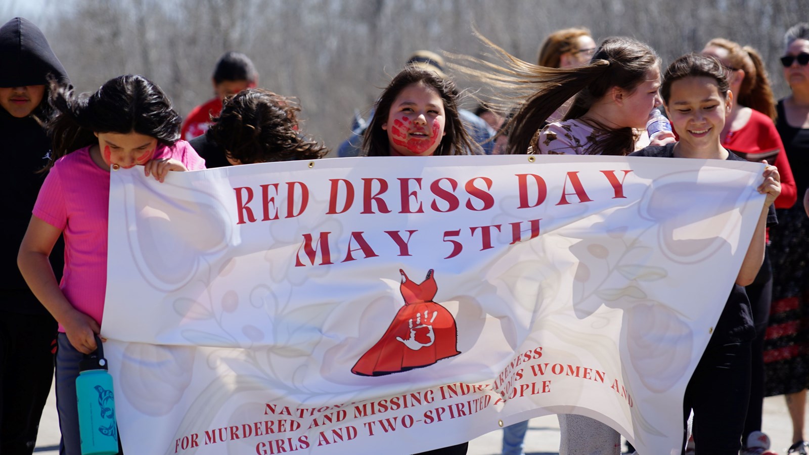 Students walk to raise awareness of and honor missing relatives.