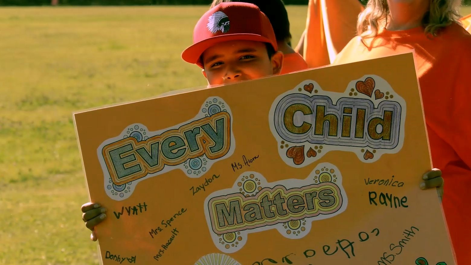 Every Child Matters March this fall at Sergeant Tommy Prince School, students celebrate their identity as indigenous peoples and members of Brokenhead Ojibwe Nation. The march was held to honor and re...